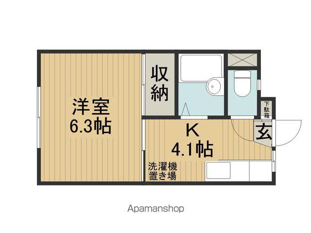 サンコーポ岡田(1K/2階)の間取り写真