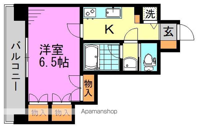 マイキャッスル新高円寺(1K/4階)の間取り写真