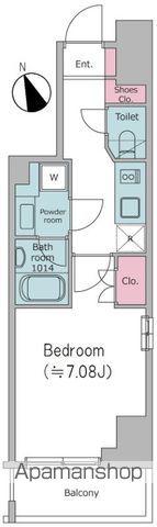 ドゥーエ池袋(1K/10階)の間取り写真