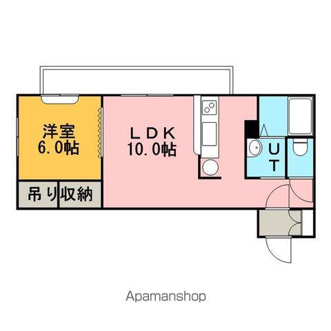 フェニックス36(1LDK/4階)の間取り写真