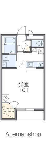 レオパレスルヴェーデュソレーユ(1K/1階)の間取り写真