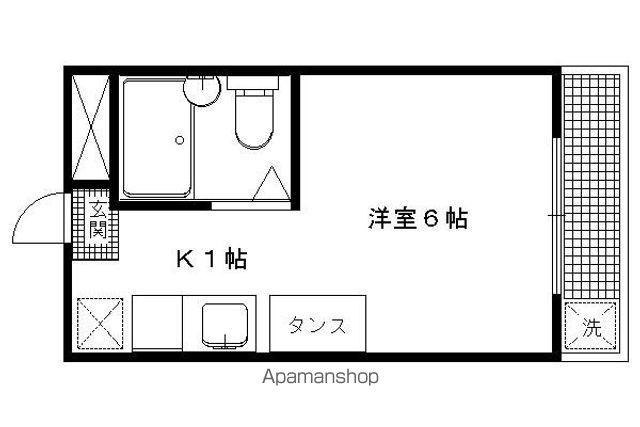 メゾン聖護院(1K/3階)の間取り写真