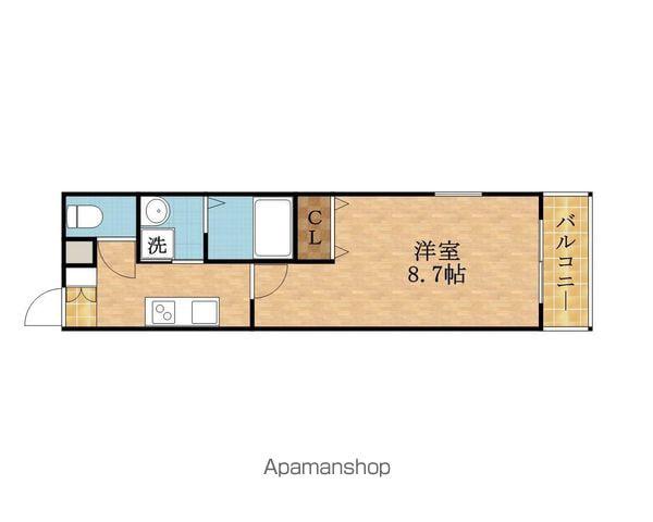 フジパレス関目Ⅲ番館(1K/1階)の間取り写真