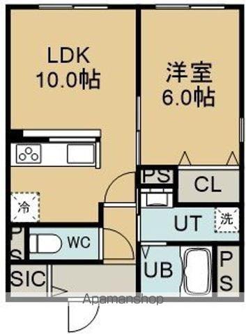 メゾンド214(1LDK/3階)の間取り写真