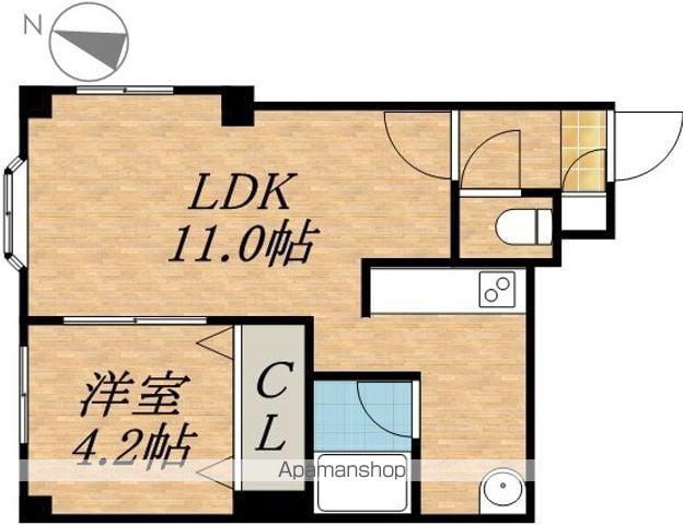 ハートレー7条館(1LDK/7階)の間取り写真