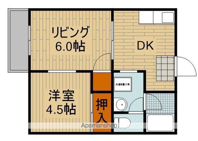 メゾン相生(2DK/1階)の間取り写真