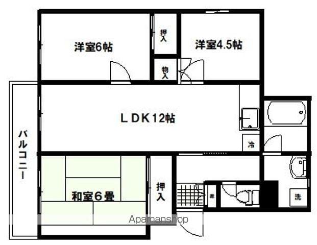プレジール(3LDK/2階)の間取り写真