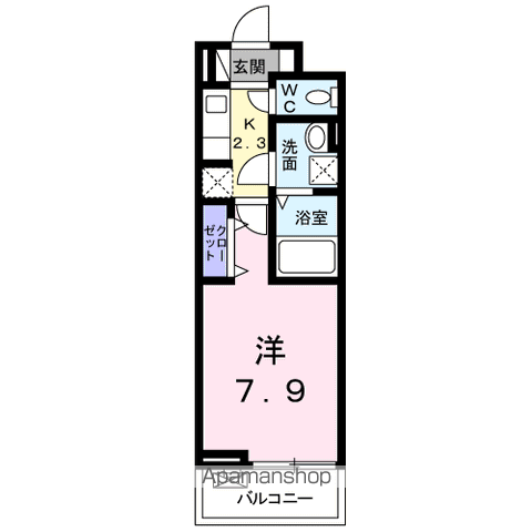 アライブ ジュネス(1K/3階)の間取り写真