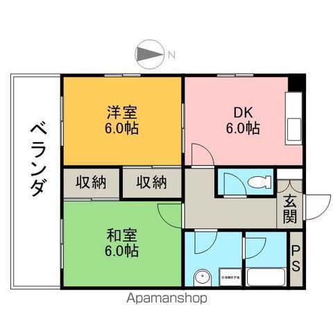 M・HILLS30(2DK/1階)の間取り写真
