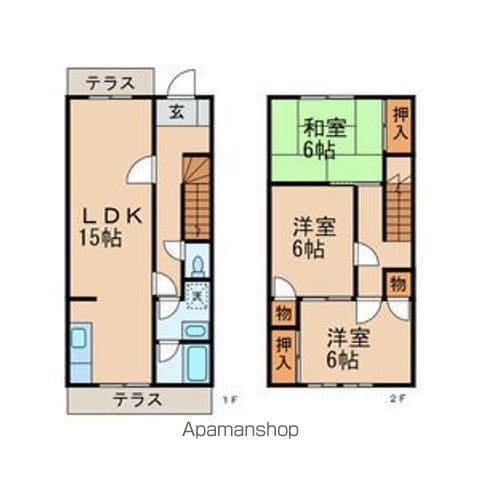 ホワイト文教台(3LDK)の間取り写真