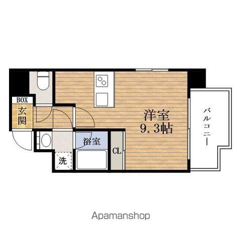 AVANTY大阪ドームシティ(ワンルーム/10階)の間取り写真