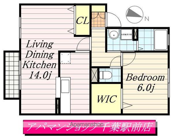 イーストサンハイム(1LDK/2階)の間取り写真
