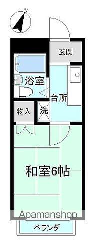 オーシャンITO(1K/2階)の間取り写真