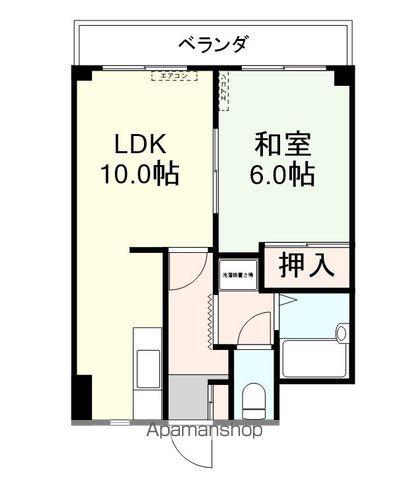 椎山マンション(1LDK/5階)の間取り写真