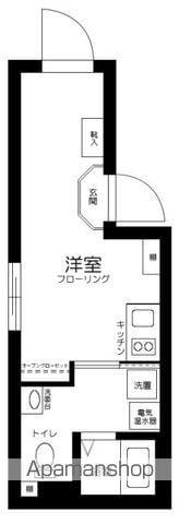 GLICION上落合(ワンルーム/1階)の間取り写真