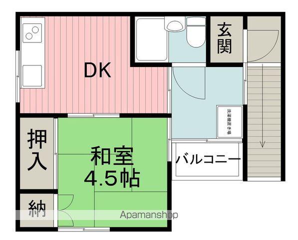 春日町2-10-27(1DK/2階)の間取り写真