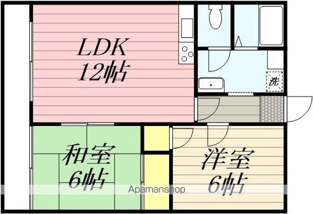 シャルマンK(2LDK/3階)の間取り写真