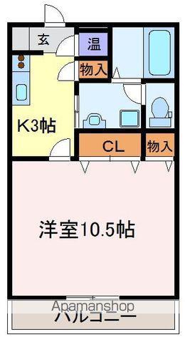 アビリティ上町壱番館(1K/5階)の間取り写真