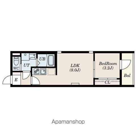 PATINA岩塚(1LDK/1階)の間取り写真