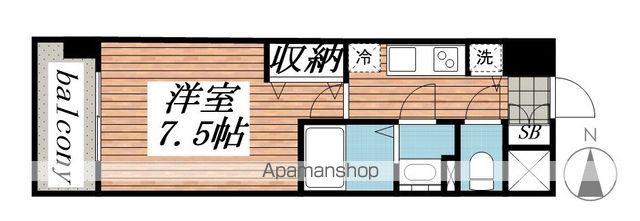 メゾン・ド・ヴィレ千葉中央(1K/9階)の間取り写真