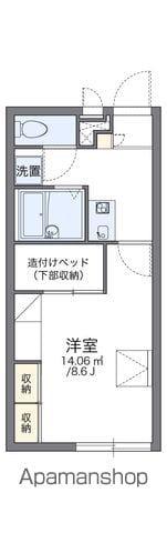 レオパレスノウスン シュライン(1K/2階)の間取り写真