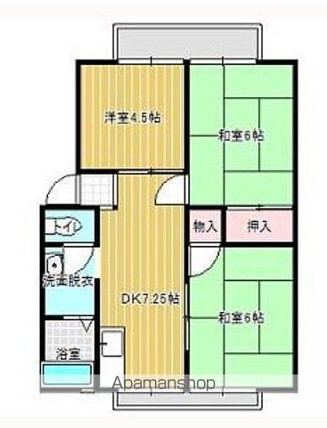 ニューコスモシティ(3DK/2階)の間取り写真