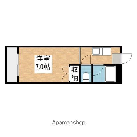 ケントハウス(ワンルーム/1階)の間取り写真