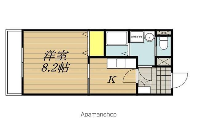ビーバーズマンション12(1K/3階)の間取り写真