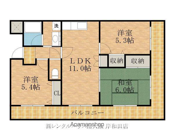 ドミール川崎(3LDK/2階)の間取り写真