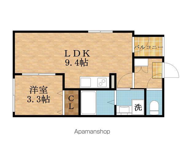 クオッカ都島(1LDK/1階)の間取り写真