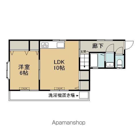 肴場 2階(1LDK/2階)の間取り写真