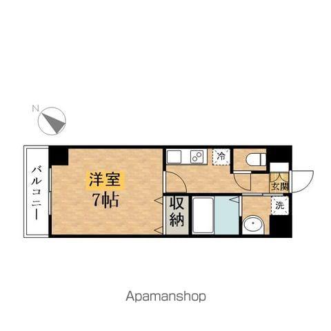 ロージナ(1K/2階)の間取り写真