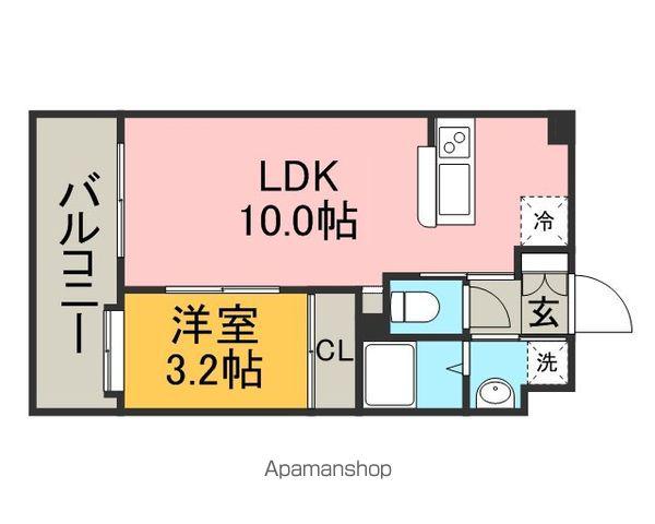 サヴォイ セントオブガーデン(1LDK/3階)の間取り写真