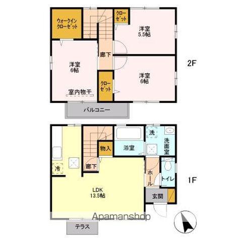 DREAM HIRO C(3LDK/1階)の間取り写真