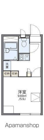 レオパレスシャルマン開成(1K/2階)の間取り写真