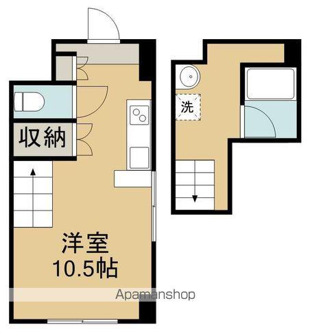 サンボルグなかくら(ワンルーム/4階)の間取り写真