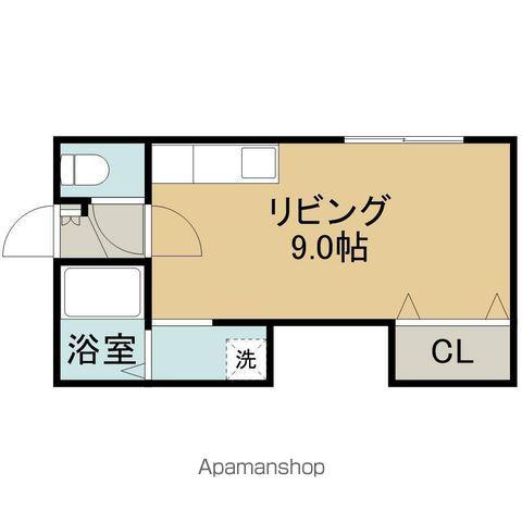 コーポメイプル(ワンルーム/1階)の間取り写真