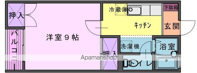プレジール(1K/2階)の間取り写真