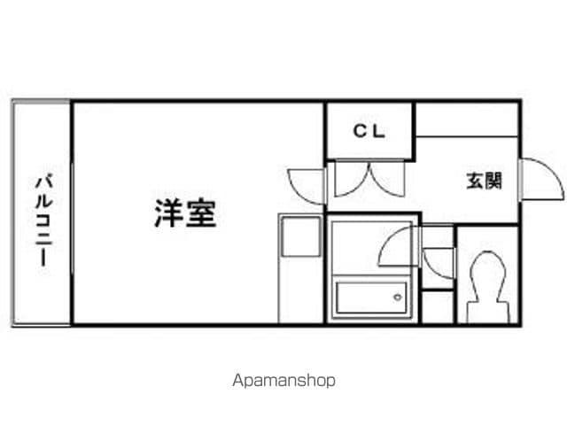 SANGA(ワンルーム/2階)の間取り写真