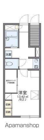 レオパレス石野(1K/1階)の間取り写真