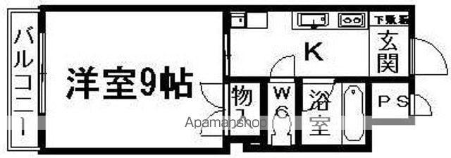 アークハイツ内山下(1K/4階)の間取り写真