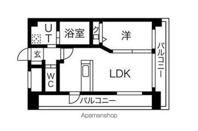 エムティースクエア吉塚駅前(1LDK/8階)の間取り写真