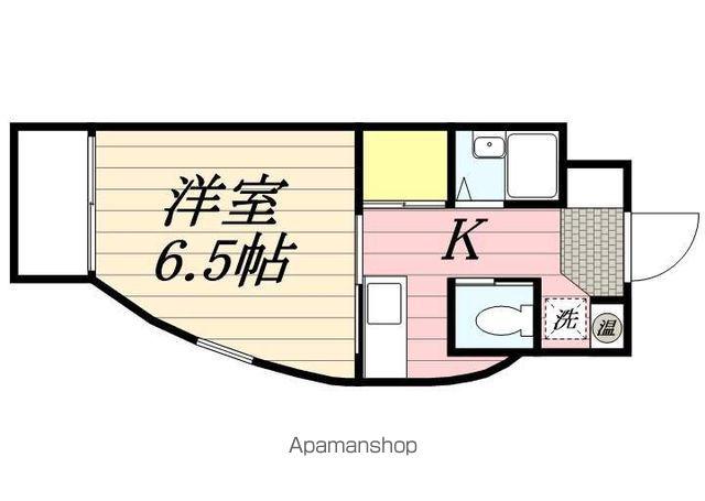 フォルトゥーナ箱崎宮前(1K/1階)の間取り写真