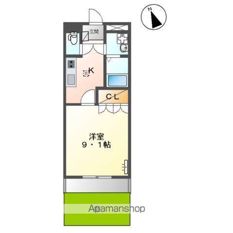 ライム ライフ(1K/1階)の間取り写真