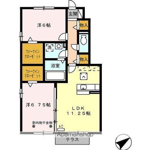 SANKEI(2LDK/1階)の間取り写真