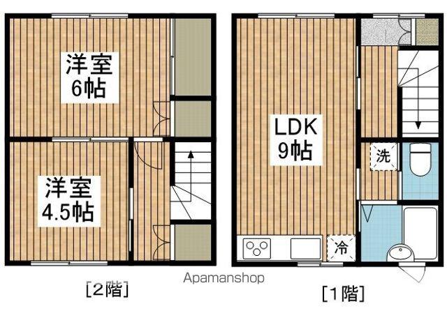 ハイツ丸山(2DK/1階)の間取り写真