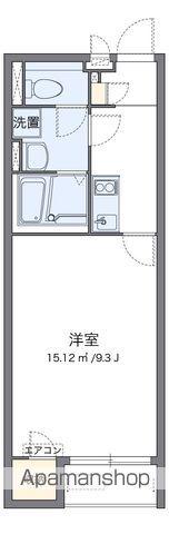 クレイノレジデンス木下(1K/1階)の間取り写真