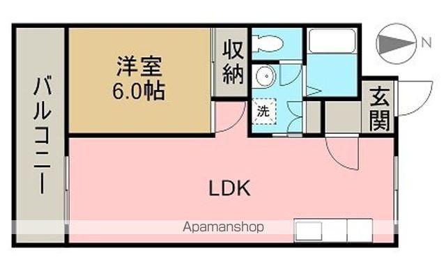 アーバンコート泉宮(1LDK/4階)の間取り写真