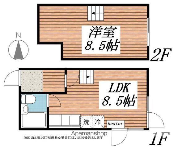 アーバン東札幌(1LDK/2階)の間取り写真