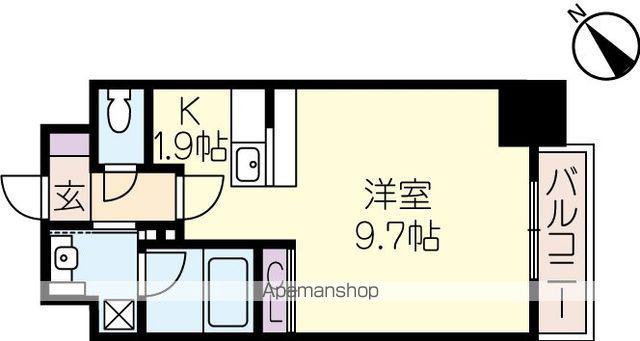 エルミナリュクス(ワンルーム/7階)の間取り写真